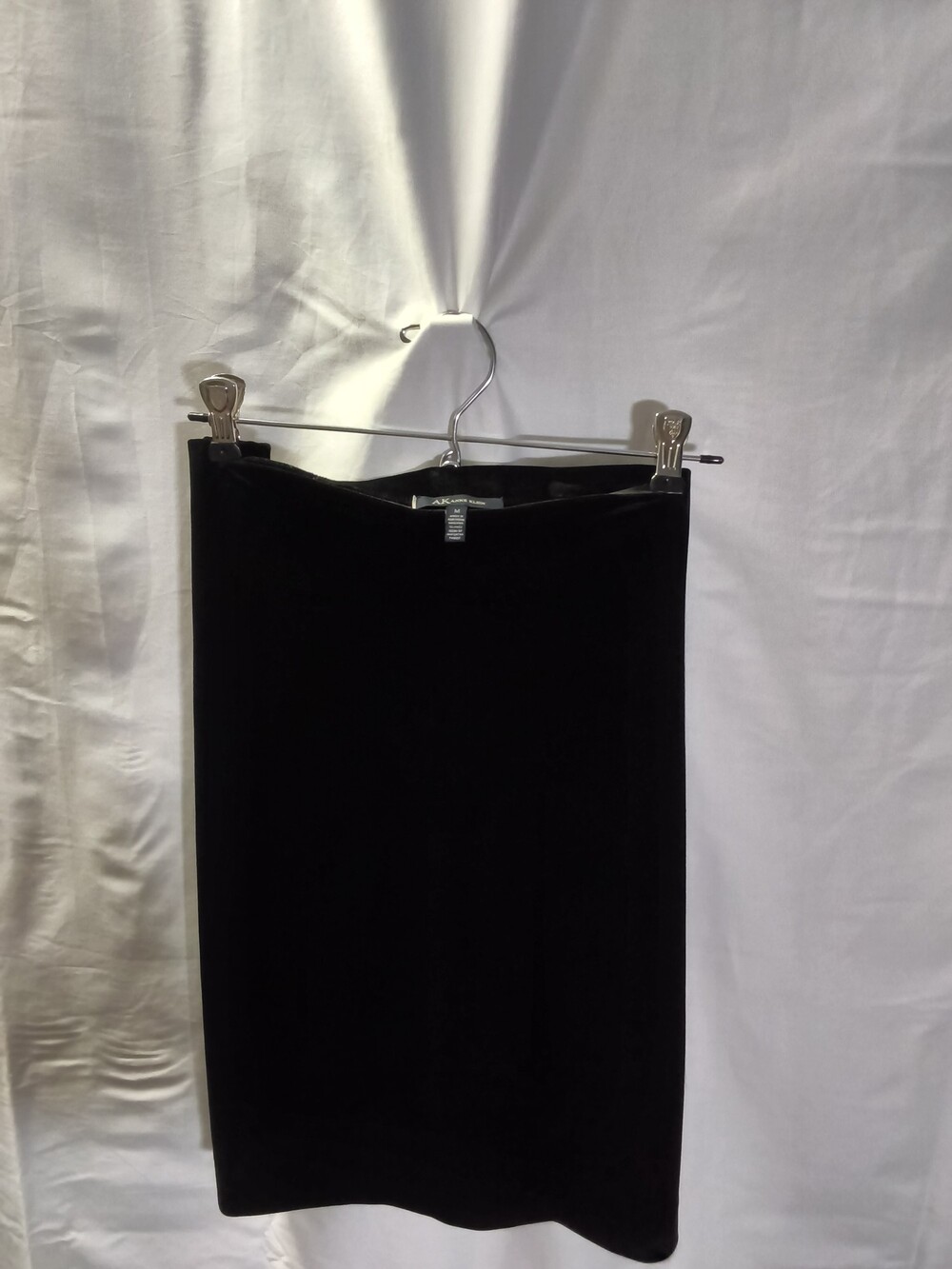 AK Anne Klein Medium Black Polyester Spandex Skirt